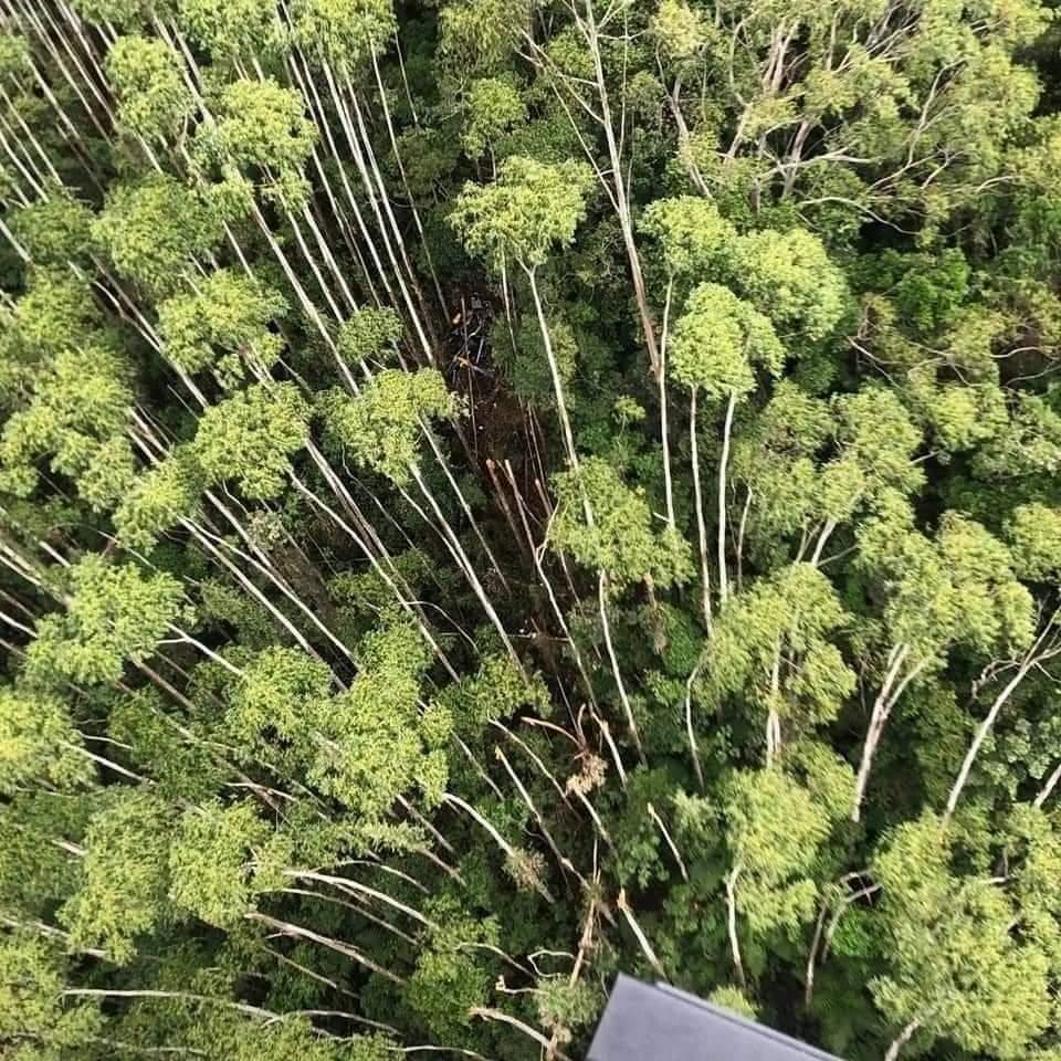 PM encontra helicóptero desaparecido