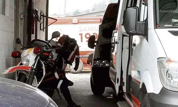 Motociclista Sofre Queda na Avenida Barão de Mauá