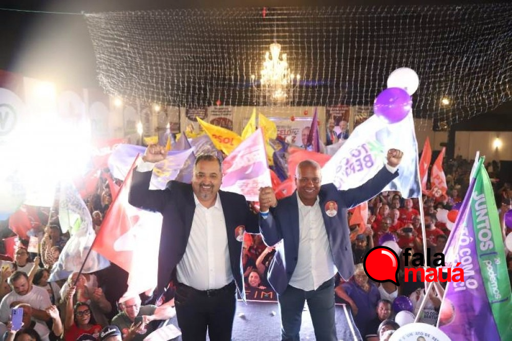 PREFEITO DE MAUÁ, MARCELO OLIVEIRA, OFICIALIZA CANDIDATURA À REELEIÇÃO EM EVENTO COM MAIS DE 10 MIL PESSOAS