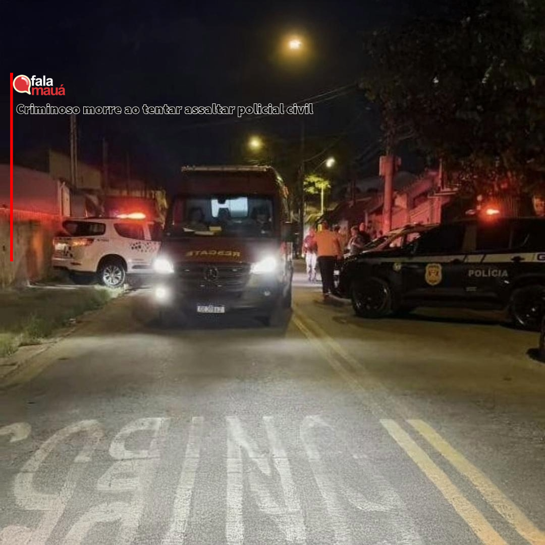 Criminoso morre ao tentar assaltar policial civil em Santo André
