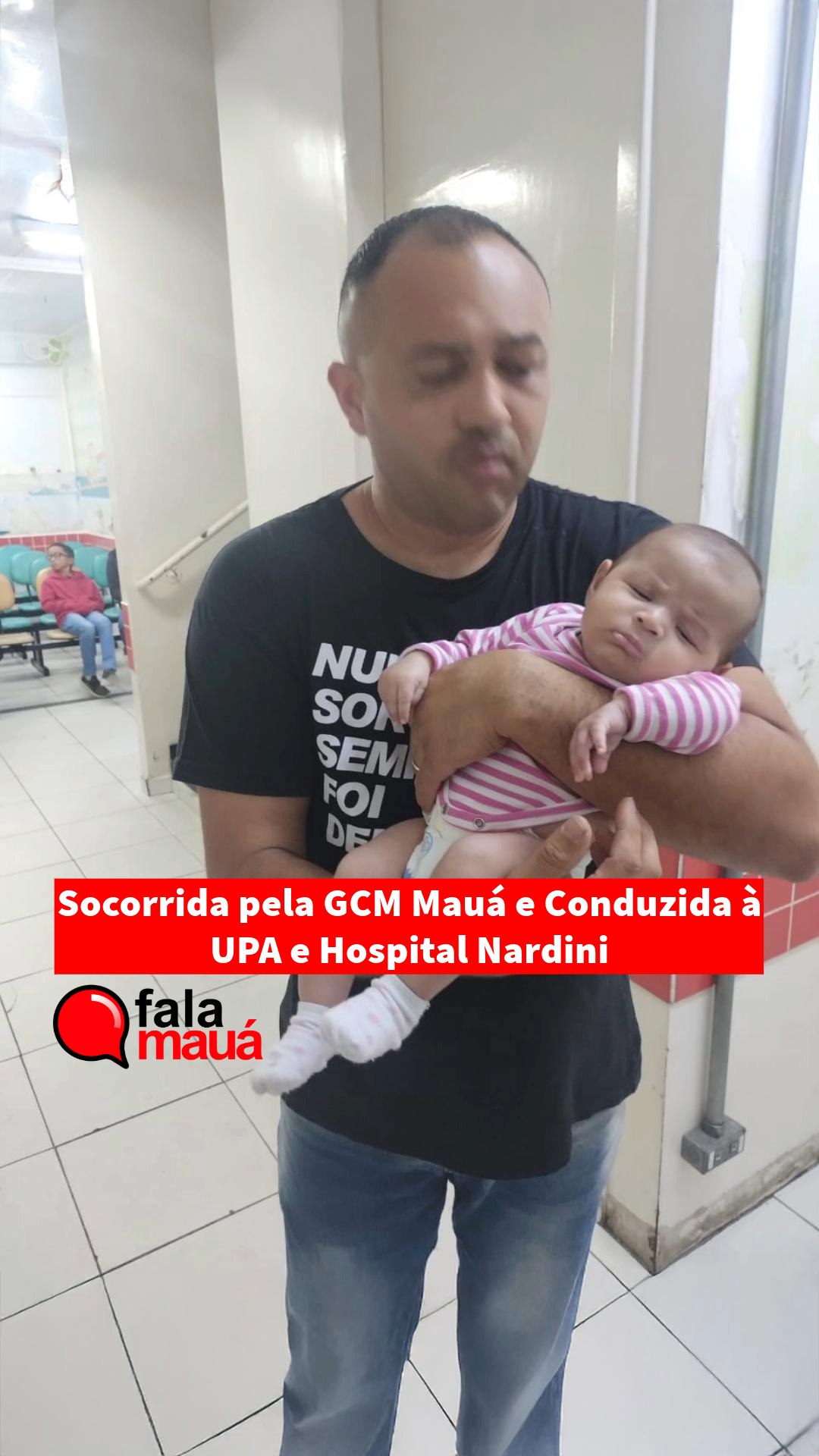Criança Engasgada é Socorrida pela GCM Mauá e Conduzida à UPA e Hospital Nardini