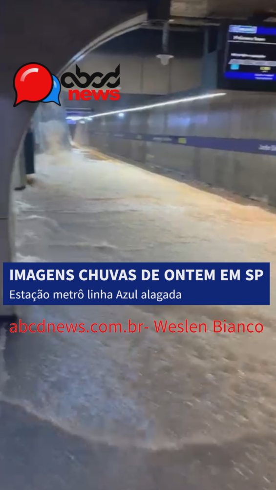CHUVAS DE ONTEM: IMAGENS MOSTRAM ESTAÇÃO NA ZONA SUL ALAGADA