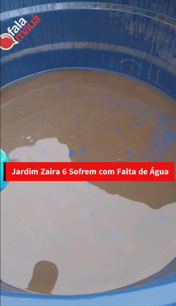 Moradores do Jardim Zaira 6 Sofrem com Falta de Água