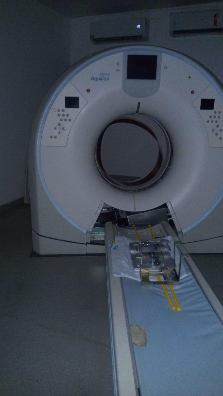 HÁ 4 DIAS QUEBRADO! TOMÓGRAFO DO HOSPITAL NARDINI