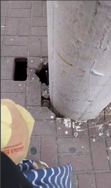 CRATERA EM FRENTE AO TORRA TORRA COLOCA PEDESTRES EM RISCO NO CENTRO DE MAUÁ