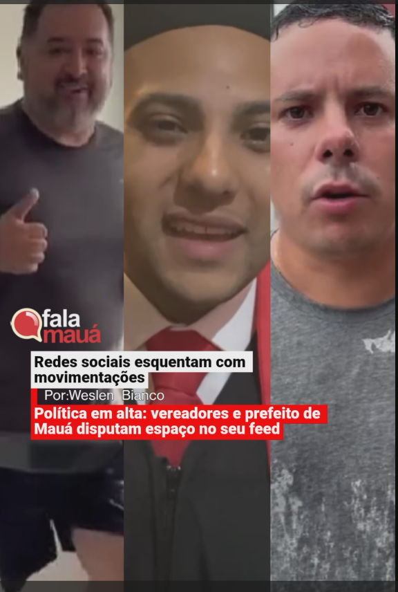 E nas redes sociais, o jogo já começou. Redes sociais mostram políticos em ação em Mauá