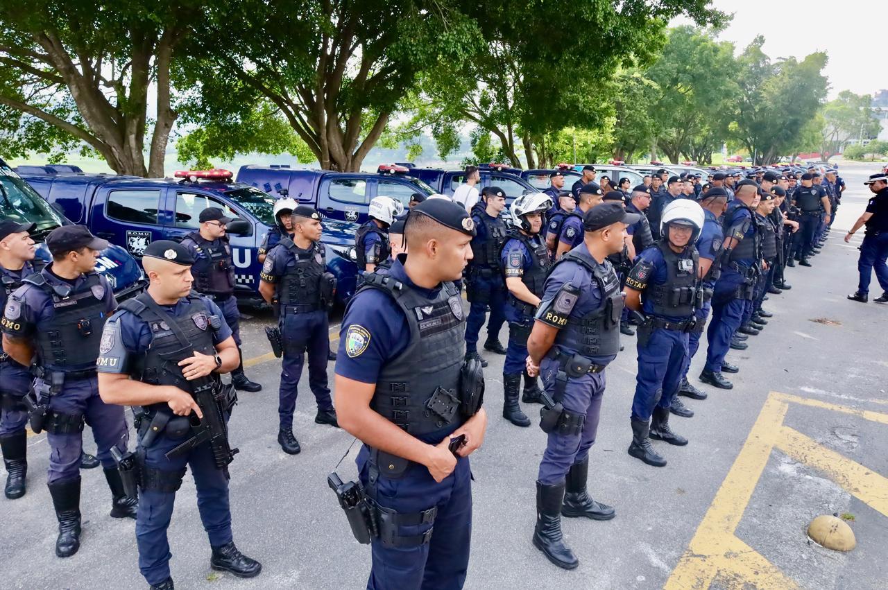 Guardas municipais do Grande ABC realizam em Mauá operação conjunta pela segurança regional