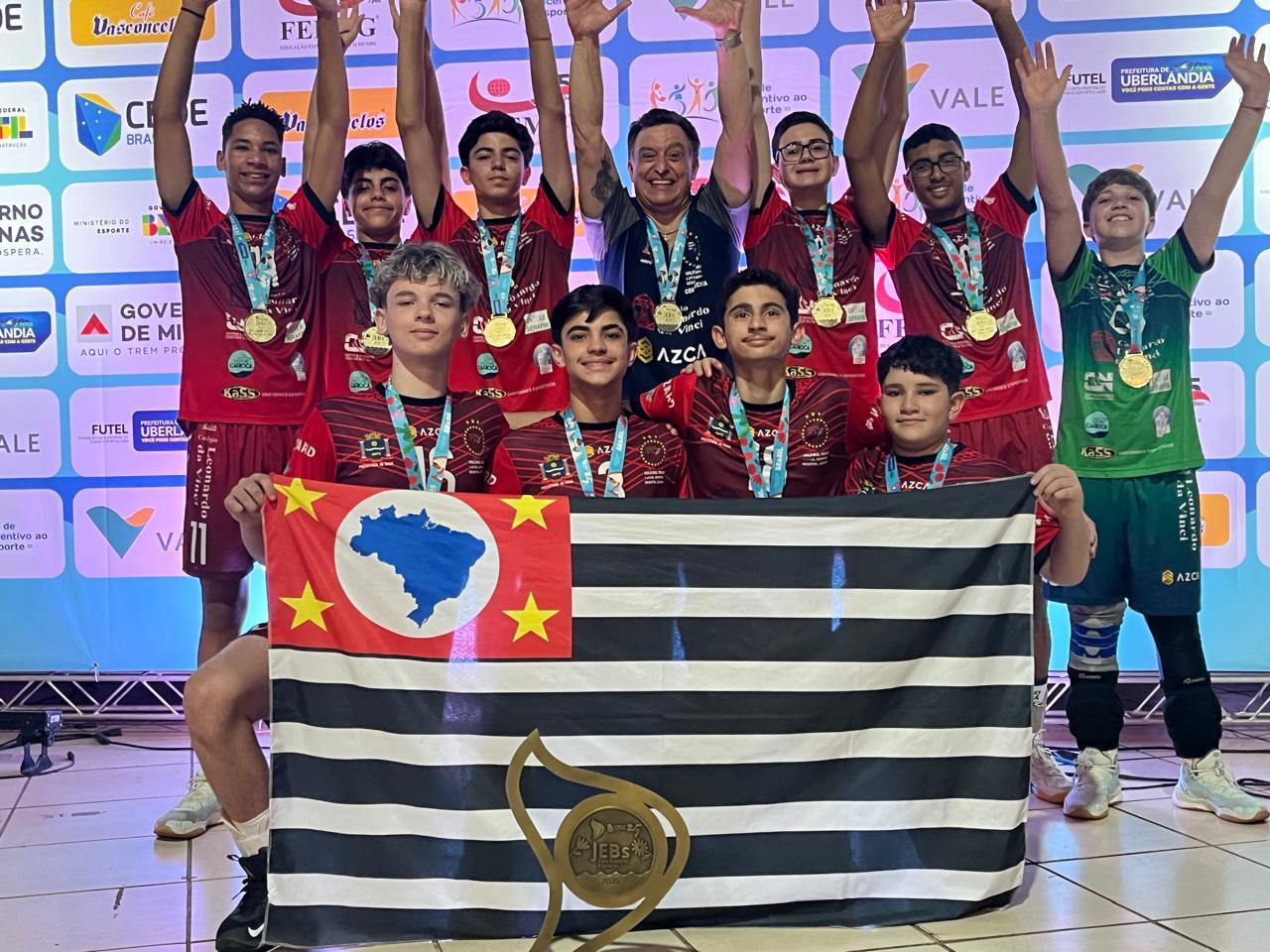 MENINOS DE OURO! MAUÁ CONQUISTA O BRASIL NO VÔLEI ESCOLAR