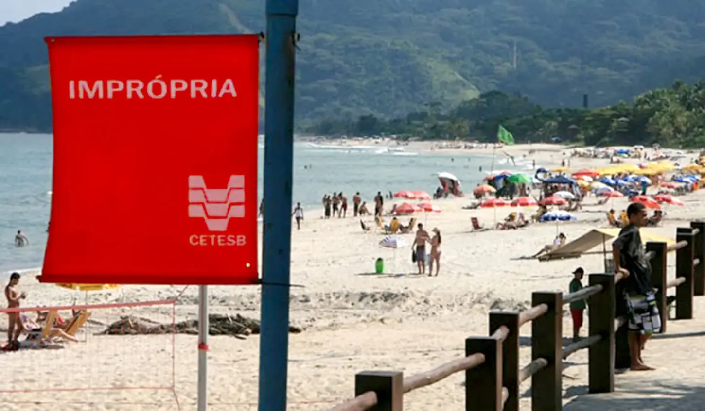 61 PRAIAS DO LITORAL DE SP ESTÃO IMPRÓPRIAS PARA BANHO, APONTA CETESB