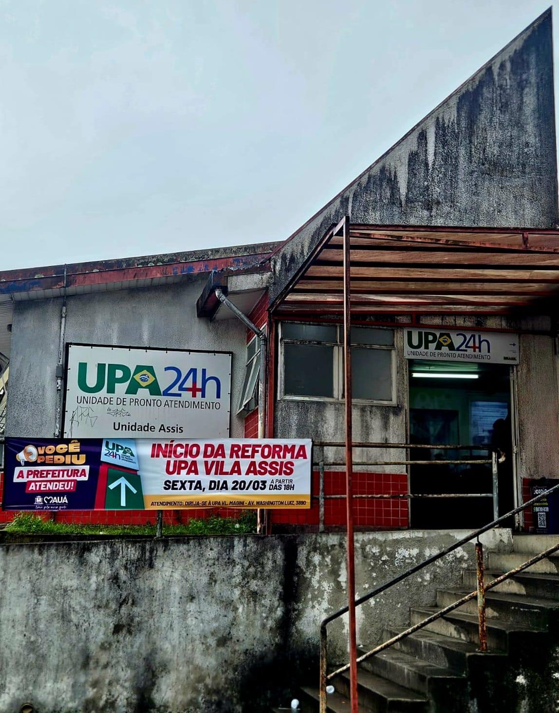 NESTA SEXTA (20/03), UPA VILA ASSIS FECHA E MAGINI REABRE PARA ATENDIMENTOS