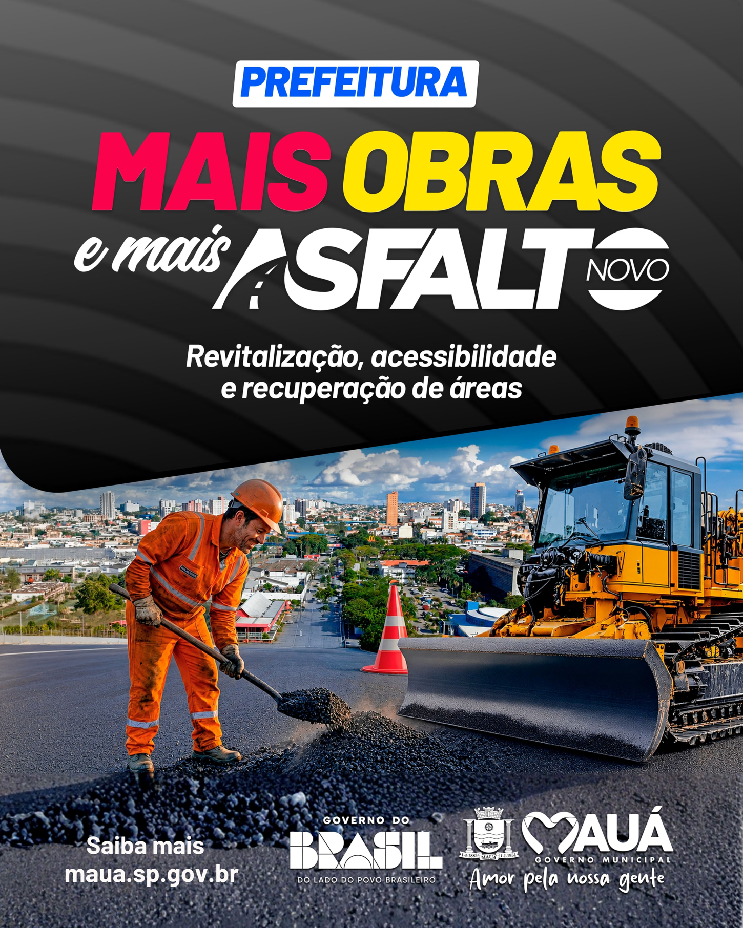Mais asfalto, mais obras e mais mudanças na mobilidade de Mauá.